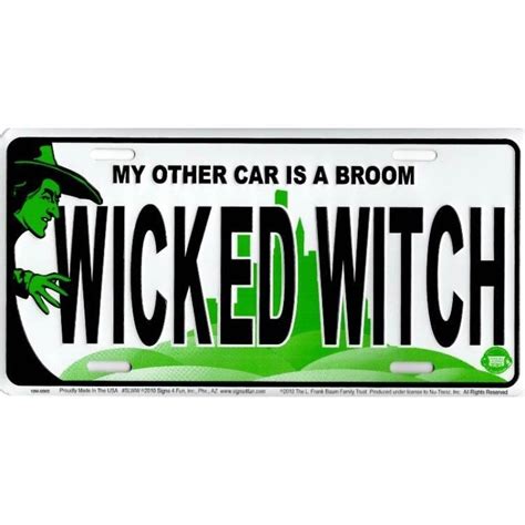 Witch license plate